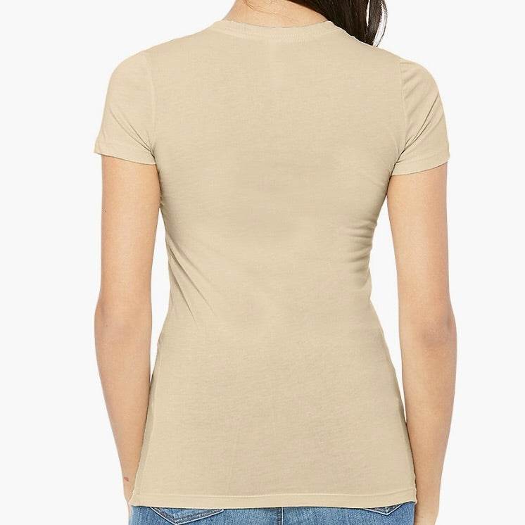 One80 Women's Slim Fit T-Shirt (Neutral Colors)