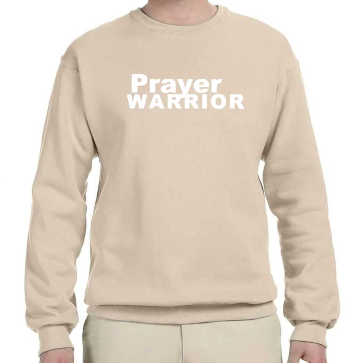 PRAYER WARRIOR Sweatshirt (Neutral Colors)