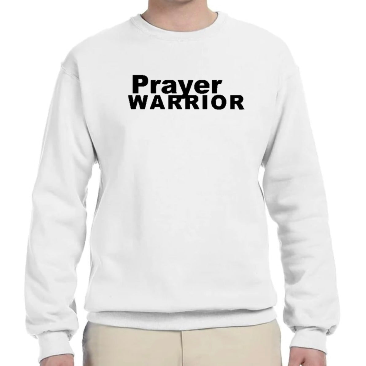 PRAYER WARRIOR Sweatshirt (Neutral Colors)
