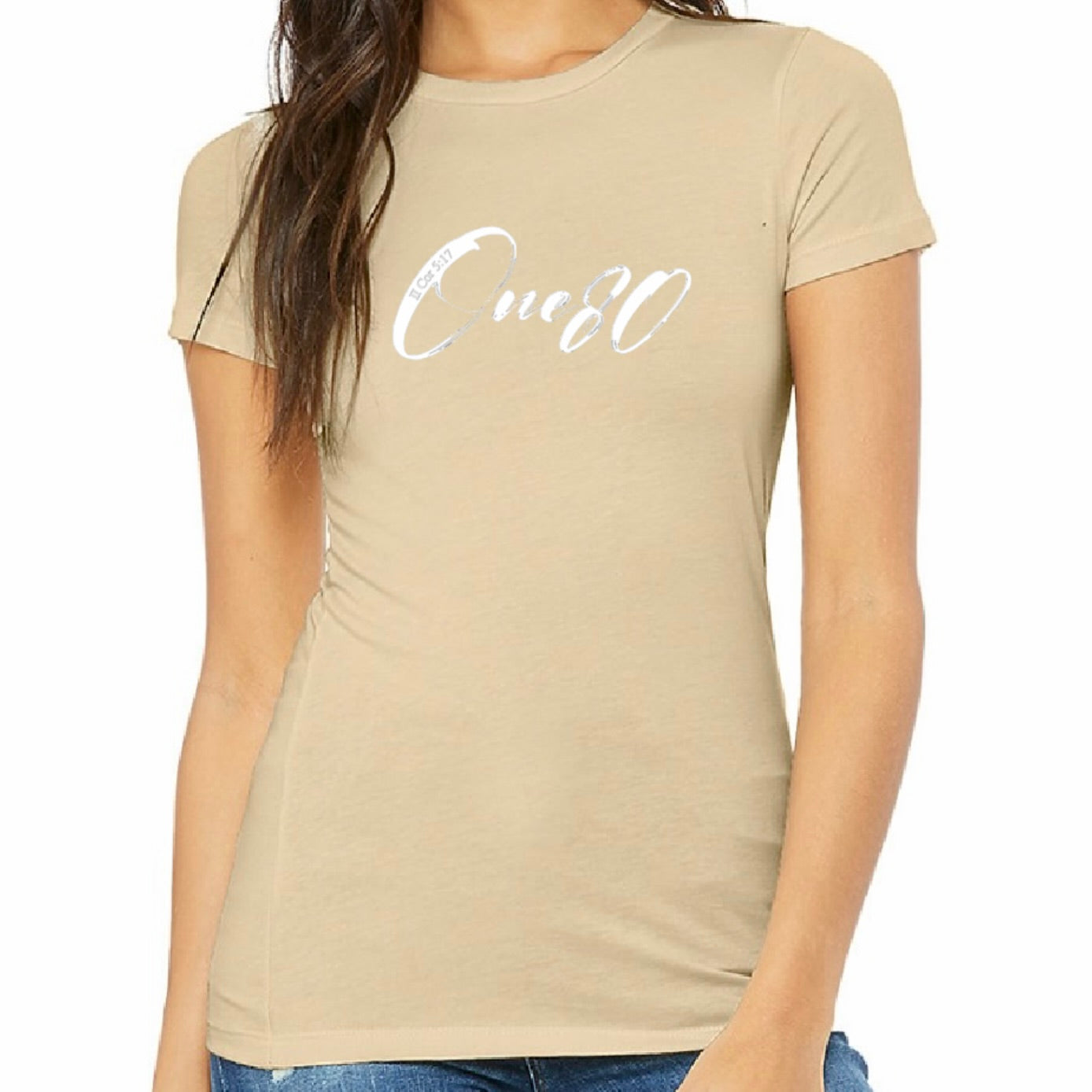One80 Women's Slim Fit T-Shirt (Neutral Colors)