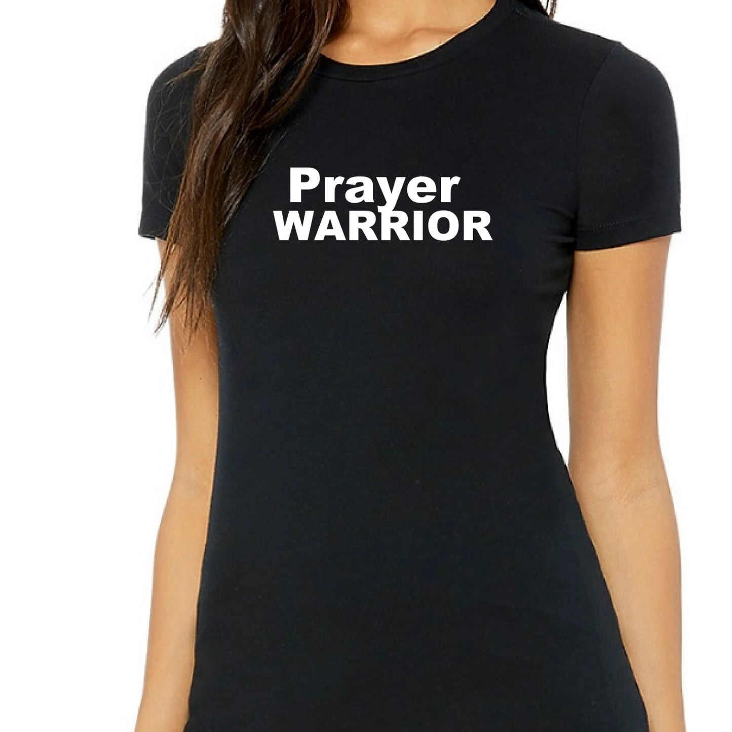 PRAYER WARRIOR Women's Slim Fit T-Shirts (Neutral Colors)