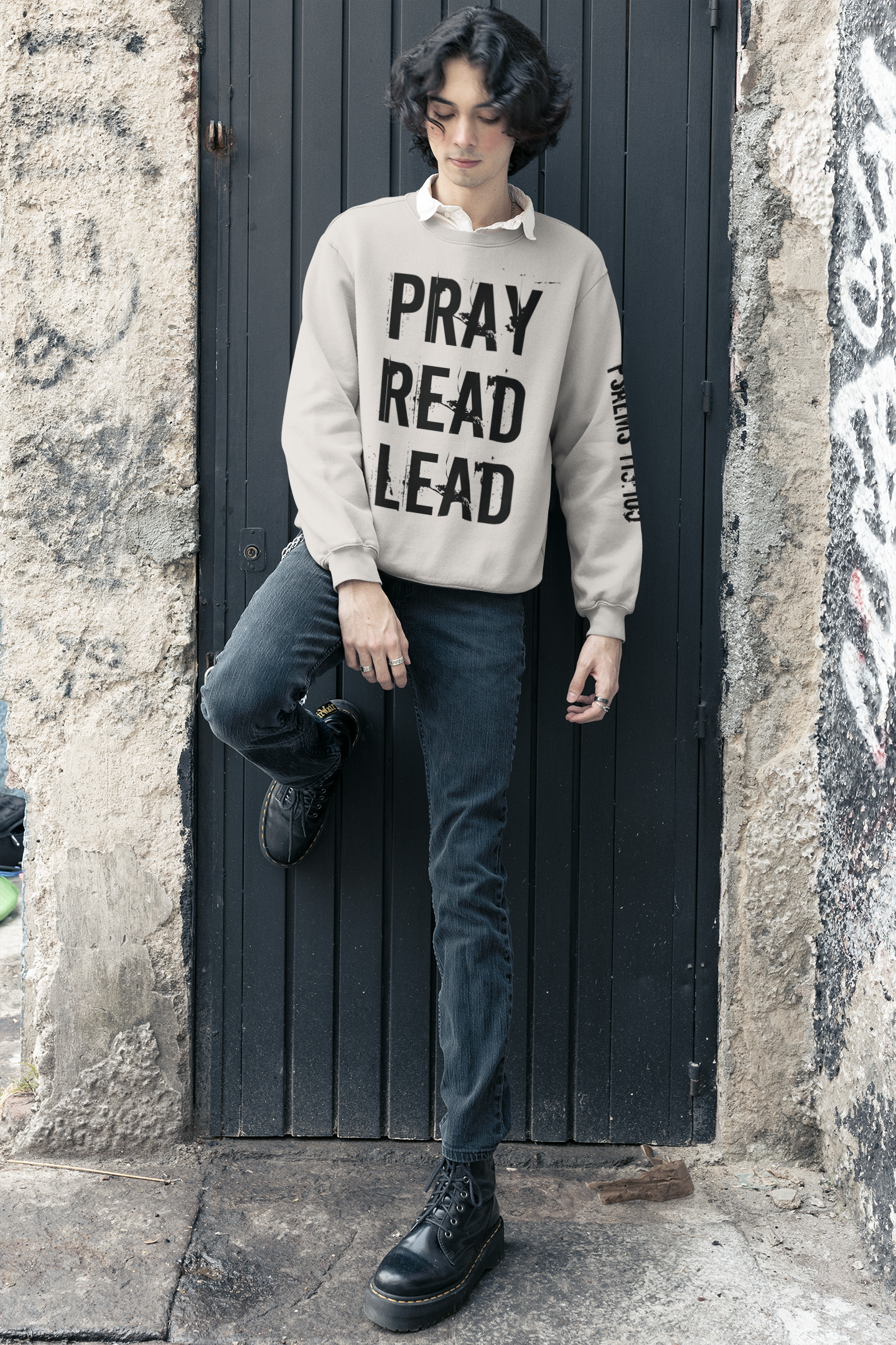 PRAY READ LEAD Sweatshirt (Neutral Colors)